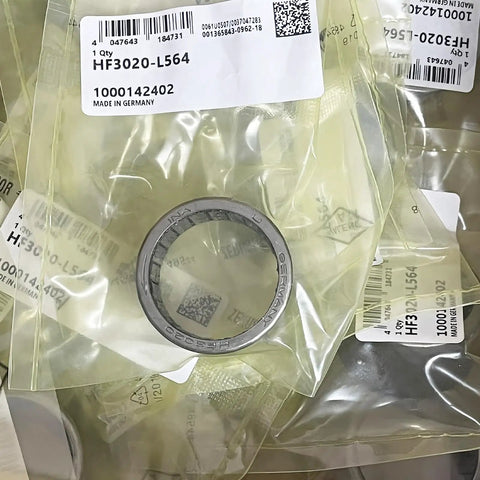 HF3020L564 One-Way Needle Roller Clutch Bearing Drawn Cup 30X37X20MM in packaging ready for vehicle components.