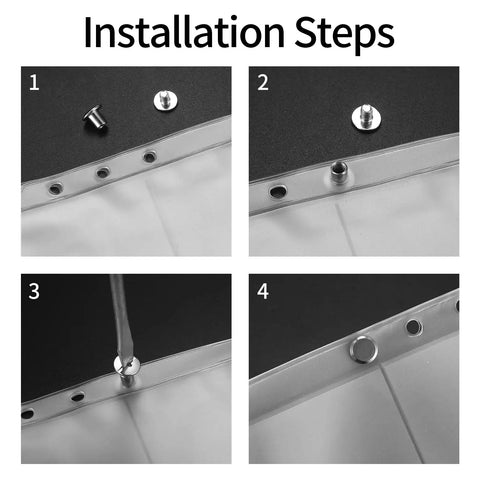 Installation steps for Hella Durable 160 Piece Chicago Screw And Binding Post Set for leather projects and photo book binding.
