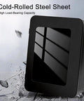 Badass Cold-Rolled Steel EV Charger Enclosure Wall Mount Box showcasing a durable black finish and tempered glass window.