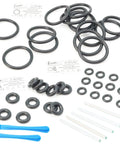 Quiet O Ring Replacement Kit For Fixed Smart Sleeper Bassinet Motor Ultimate DIY Repair Kit With Large O Ring For Roller And Small O Rings A And B For Bolts To Stop Noise And Restore Smooth Glide For Your Baby Sleep System black rubber O-rings with assembly sticks