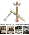 Two Sets Engraving Machine Hold Down Clamp Kit For CNC Routers, 100mm Aluminum Alloy Arcuate Press Plate in various uses