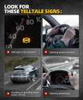 Look for telltale signs like illuminated ABS light, steering wheel vibration, and noises for Subaru Forester bearing health.