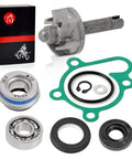 Rock Solid Water Pump Impeller Seal Gasket And Bearing Repair Kit Fits Yamaha Grizzly Kodiak Rhino Wolverine 400 450 ATV UTV parts displayed.