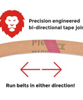 Knife Making EdgeCore Ceramic Sanding Belts 2 X 72 Inches Coarse Grit Premium Set Of 6 bi-directional tape joint detail