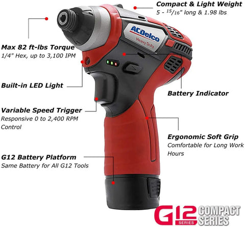 Power Up Your Garage with This Badass G12 Series 3-Tool Cordless Combo Kit Featuring a Brushless 3/8 Inch Ratchet Wrench plus Killer 2-Speed Drill Driver and Impact Driver Powered by Two Solid Batteries for Serious Work. Compact cordless ratchet with variable speed and ergonomic grip.