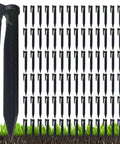 Heavy Duty Boundary Wire Pegs Straight Up Durable Portable Cable Stakes For Yard Setup on grass with multiple stakes in view.