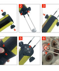 No Sweat Flexible Induction Heater Coil Kit including 10 sturdy 2.5mm brass rings shown in use for rust removal.