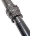 Dope Reducing Coupling Three Quarters Inch To One Half Inch Pipe Decor Black Malleable Iron Fittings For DIY Vintage Industrial Pipe Furniture Build And Regular Plumbing Projects Six Pack Sturdy Construction on threaded pipe