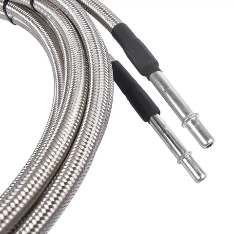 No Sweat Fuel Line Quick Fix Kit For Chevy Silverado Gmc Sierra 1500 Classic 2004 To 2007 V8 gas engine stainless steel braided hoses