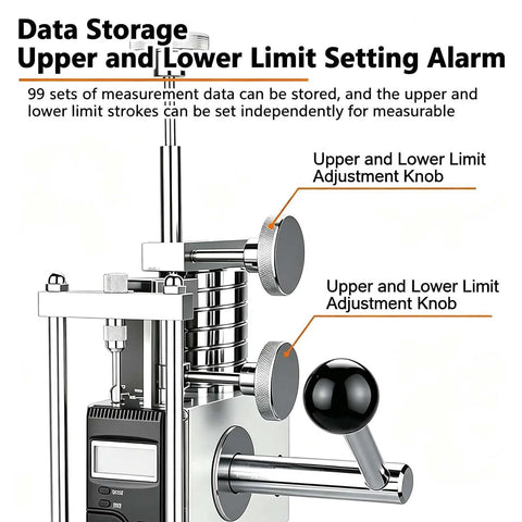 Badass Digital Force Push Pull Tester For Spring Compression And Extension Testing With Zero Guesswork Precision and Storage Adjustment Knobs
