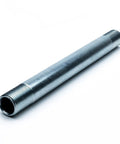 No Sweat Heavy Duty Threaded Axle Sleeve And Spanner Bushing Bolt On Kit For Zero Turn Mower Front Caster Wheel showing a galvanized threaded tube.