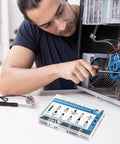 Man using 400Pcs Computer Screws Assortment Kit With Screwdriver And Standoffs For Universal Motherboard, HDD, SSD, PC Case