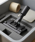 Floor Coating Roller Clamp Accessory With Metal Handle And Hinge Joint Rectangular Base Clamp Tool For Flooring Projects Workshop Tasks Contractor Jobs Home Renovation And DIY Setup in foam case