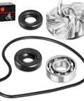 Top Shelf Water Pump Rebuild Kit Including Fresh Impeller Oil Seal And Bearing For Wr250f Yz250f 2001 Through 2013, showing impeller, seals, and bearings.