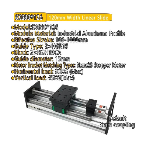 Bulletproof Double Linear Guide Sliding Table For XYZ Axis Linear Actuator With SFU Ballscrew And Handwheel Smooth Glide Field Tested Precision Machine Rig, showcasing industrial aluminum profile and HGR15 guides.