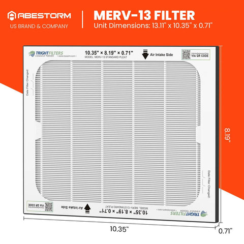 Trightfilters MERV 13 Dust Collector Filter For DecDust 1050 And 1050IG Replacement 4 Pack High Efficiency Air Filtration