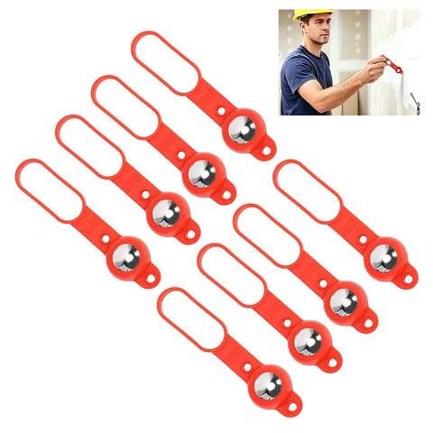 Hilitand Magnetic Stud Finder, 8pcs Wall Metal Scanner red magnetic holders with spherical magnets for wall stud detection.