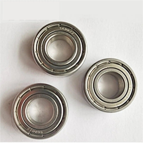 Top Shelf 440 Stainless Steel Deep Groove Ball Bearing S6215ZZ With Double Metal ZZ Shields 75X130X25MM, showing three units arranged.