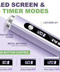 Multi Functional Handheld UV Nail Light With Cat Eye Magnet For Gel Nails On The Go Cordless Flash Cure Lamp Purple