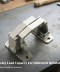 Heavy Duty Concealed Door Hinge Precision Cast Rust Resistant Steel Invisible Flush Mount No Sweat Install For Stone And Masonry 440 Pound Load Champion Built Tough As Nails For Pros Style D on metal surface.