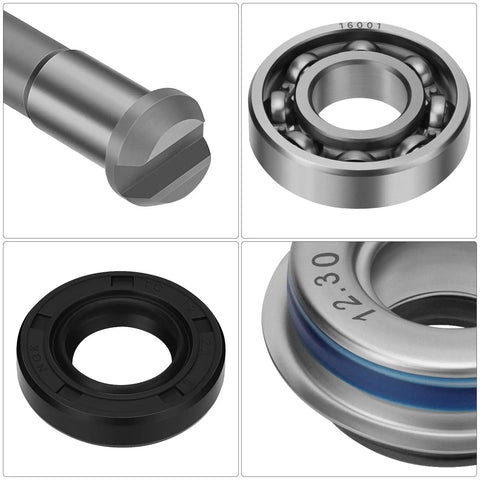 Heavy Duty Water Pump Rebuild Kit Featuring Upgraded CNC Impeller, steel bearing, and anti-aging seal parts for Honda Trx450r.