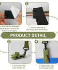 Rock Solid Eight Piece Pool Cover Reel Mounting Kit With Heavy Duty Army Green Straps And Slick Clips For Solar Covers and Universal Mobile Reel Systems Featuring Velcro Fasteners Fitting Eight To Sixteen Millimeter Tubes step by step installation guide
