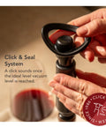 Wine Saver Vacuum Pump With Two Stoppers Airtight Seal Keeps Red Or White Wine Fresh Up To 10 Days Click Indicator For Perfect Seal