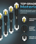 Image of 4-pack Washer Shock Absorber Replacement Kit directly replaces W10015830 W10822553 8182812 PS11723173 visible.