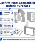 Interlock Generator Kit For Homeline Panels, safe backup with bracket and hardware for 150A-225A load centers