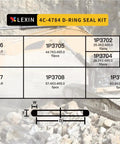 D Ring Kit for CAT Excavator Hydraulics That Replaces 2701535 and 4C4784 SAE J2643 Buna N 90 Duro NBR Seals Pack 80pc Oil Resistant Hose Fitting Seals Built for Tough Cat Work, 4C-4784 D-ring seal kit chart
