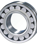 Rock Solid Spherical Roller Bearing 22210 with steel cage, 50mm inner, 90mm outer, and 23mm width for heavy loads.