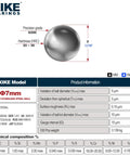 Heavy Duty 7Mm 100 Pack 304 Stainless Steel Bearing Balls Polished Smooth showing specifications and dimensions for precise use.