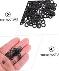 Heavy Duty Wave Washers Kit 500 Pieces, Compression Type Spring Gaskets With Wave Design, Steel Construction For Anti Loosening On Automotive, Machinery, And DIY Projects, Built To Last, Rock Solid, And Easy To Use. black steel wave washers in hand