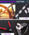 67 Piece Universal Bike Shifter And Brake Cable Kit with O-Rings, Cable Cutter, and Bicycle in use