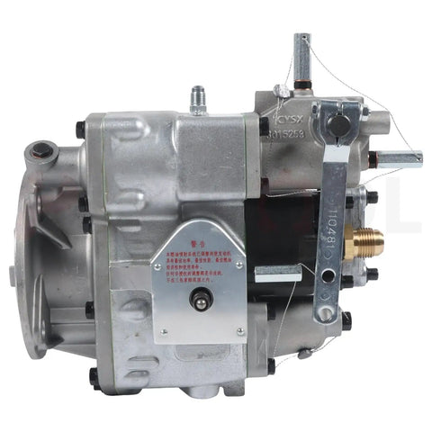 Shop Grade PT Fuel Injection Pump Real Deal Replacement Fits 3095556 for Cummins N14, showing detailed assembly and precision engineering.