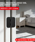 Top Shelf Matte Black Door Hinges 3.5 Inch mounted on a door, perfect for smooth performance on interior and cabinet doors.