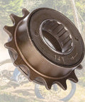 14T Screw On Single Speed Freewheel For Mountain Road And Folding Bikes Beefy One Way Flywheel Sprocket, bronze color