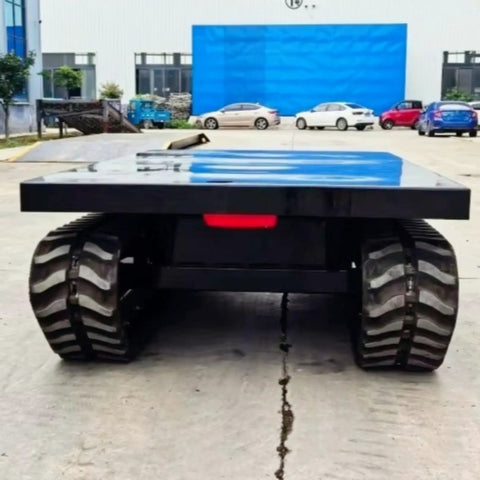 Heavy Duty Self Propelled Machinery Moving Dolly With Remote Control For Industrial Equipment Transport, large with rugged wheels.