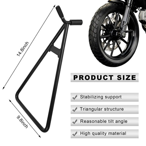 Universal Heavy Duty Motorcycle Triangle Stand With Rear Side Kickstand And Wheel Holder For 80 To 500 CC Dirt Pit Bike Motocross