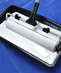 18 Inch Microfiber Paint Roller Covers Three Eighths Inch Nap Pack Of 3 For Smooth To Semi Smooth Surfaces loaded with paint