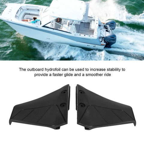 Premium Plastic Hydrofoil Stabilizer For Outboard Motors 4 To 50 HP Boat Fins Marine Hydrofoil Kit Durable ABS Construction Rust Resistant Long Lasting Performance In Any Weather