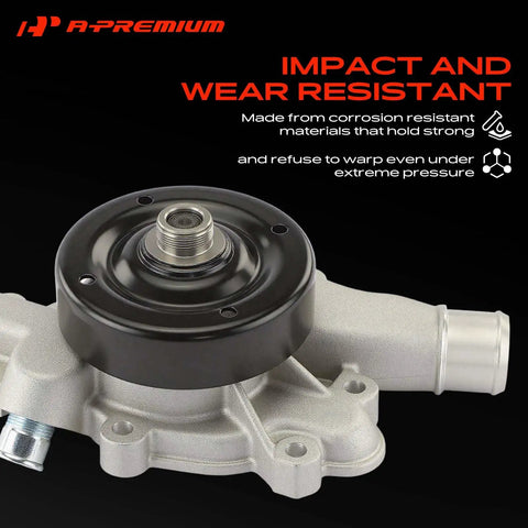 Premium Engine Water Pump Keeps Cool Under Pressure Dodge Ram 1500 Dakota Durango 3.9 5.2 5.9L V6 V8 with steel and aluminum construction.