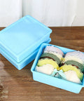 3 Piece Blue Plastic Underwear Storage Set Featuring 10 And 15 Cell Vertical Drawers Perfect For Socks Scarves And Delicates Lightweight Closet Tower with organized bras.