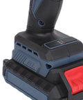 Heavy Duty Brushless Cordless Drill Beast Mode 45Nm Torque With 2000Mah Battery showing the battery pack and grip design.
