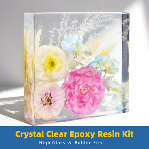 1 Gallon Crystal Clear Epoxy Resin Kit For Coating And Casting No Bubbles Not Yellowing High Gloss Finish UV Resistant for art