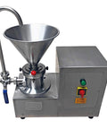 Heavy Duty Pro Grade Commercial Split Peanut Butter Maker Grinder Stainless Steel Colloid Mill Emulsifying Machine For Nut Butters Jam Paste Sesame Butter 50-700 KgH 2.2KW 2300 RPM 110V 4.1L Hopper