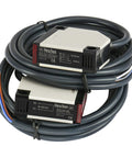 Photoelectric Sensor Switch E3JK 5DM1 5L AC 90 to 250V with cables in black housing, industrial grade for detection