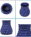 Top Shelf Fast Printing 3D Printing Filament PLA Plus 1.75mm Pro Grade High Speed Material For Killer Precision One Kilogram Heavy Duty Cardboard Spool Smooth Sailing Results In Stunning Dark Blue 3D printed hexagonal vase.