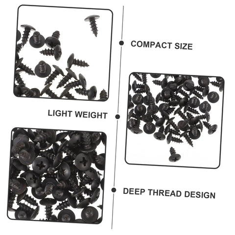Genuine M4x10mm Carbon Steel Mini Screws With Slick Black Finish For Tight Furniture Build And Hassle Free Diy Home Improvement Projects Rock Solid Bulk Hardware Pack Today, showing compact size and deep thread design.