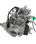 Upgraded Built Tough Direct Fuel Injection Pump For Mitsubishi Pajero Mk2 4M40 2.8L Diesel Engine showing side view with fittings.